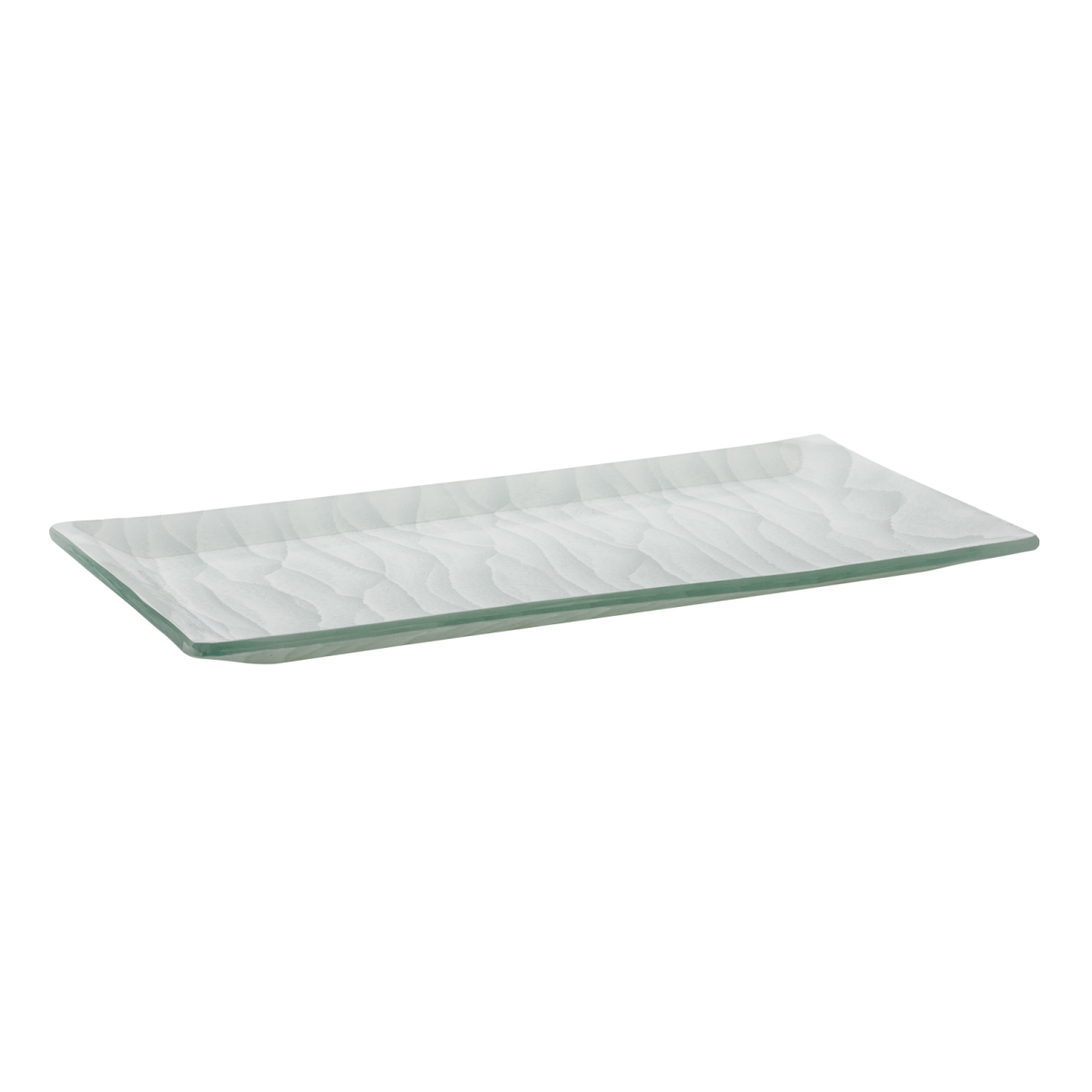 Picture of Rosseto GLS070W Sahara Rectangular Platter with Rim, White
