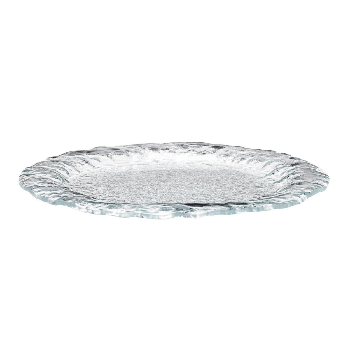 Picture of Rosseto GLS073C Lunar Round Plate with Rim, Clear