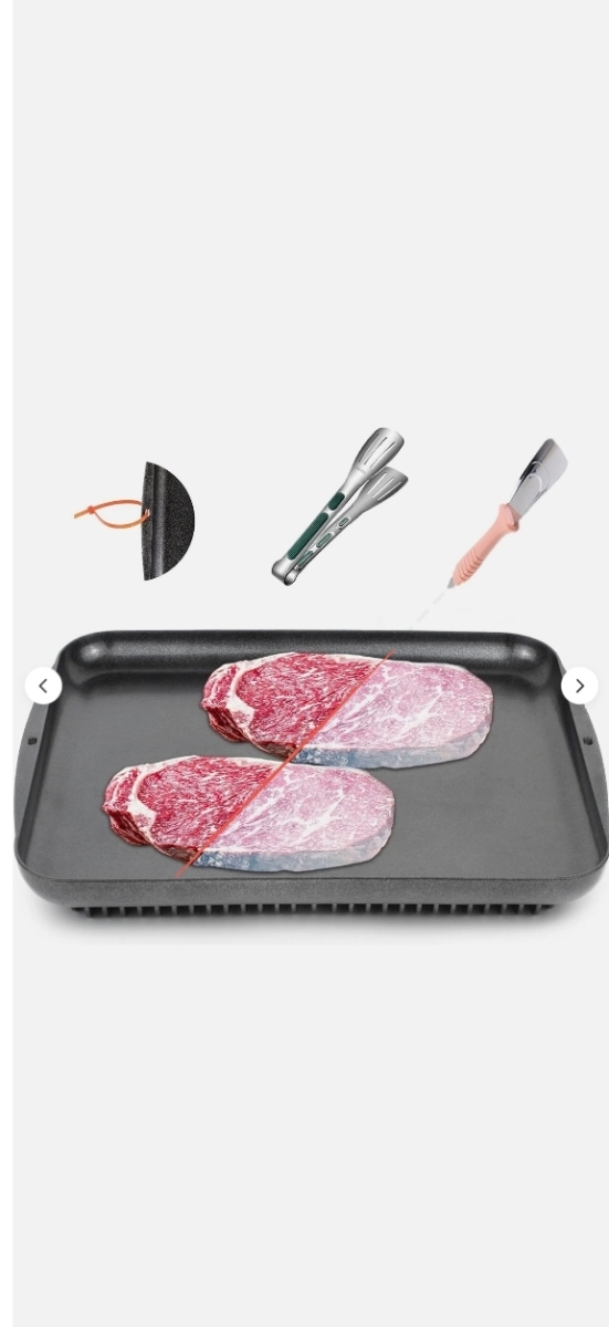 Picture of INPARALLUV 2009 Defrosting Tray for Frozen Meat Thawing Black