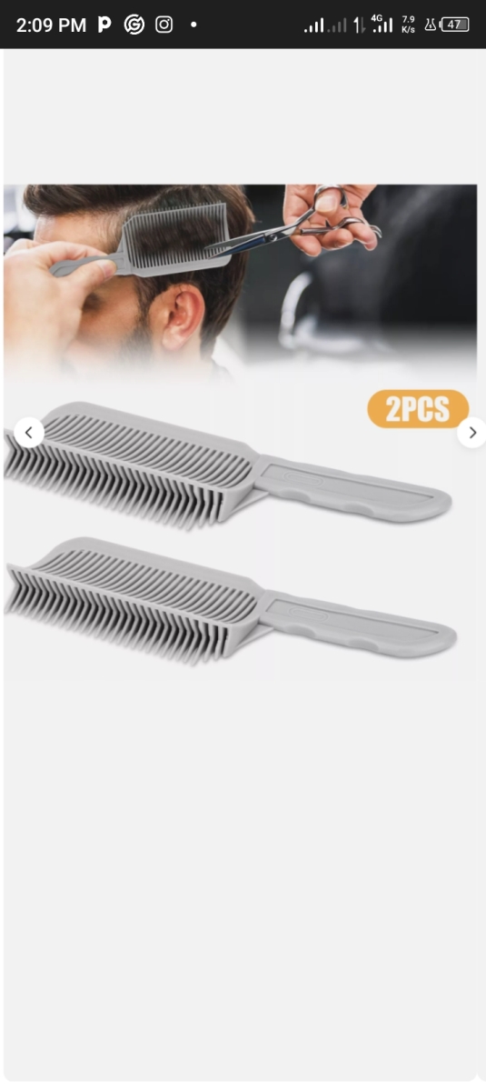 Picture of EEEKit Hair clipper comb 2X Fading Comb Hair Clipper Flat Top Barber Haircut Tool Salon Supply Profession