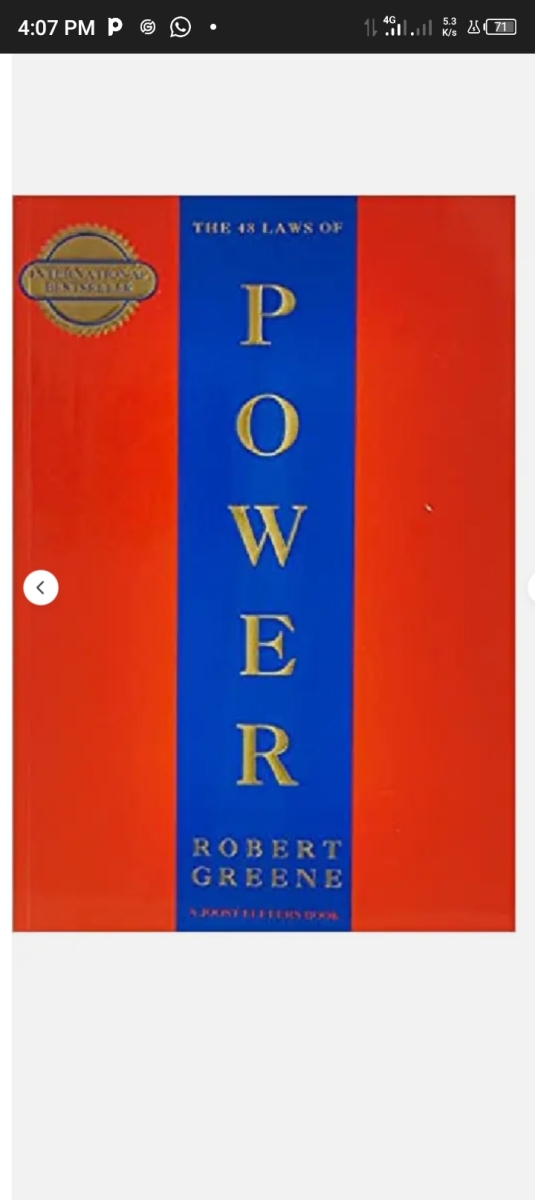 Picture of Robert Greene The laws of power  The 48 Laws of Power by Robert Greene Paperback&#44; big size Free shipping