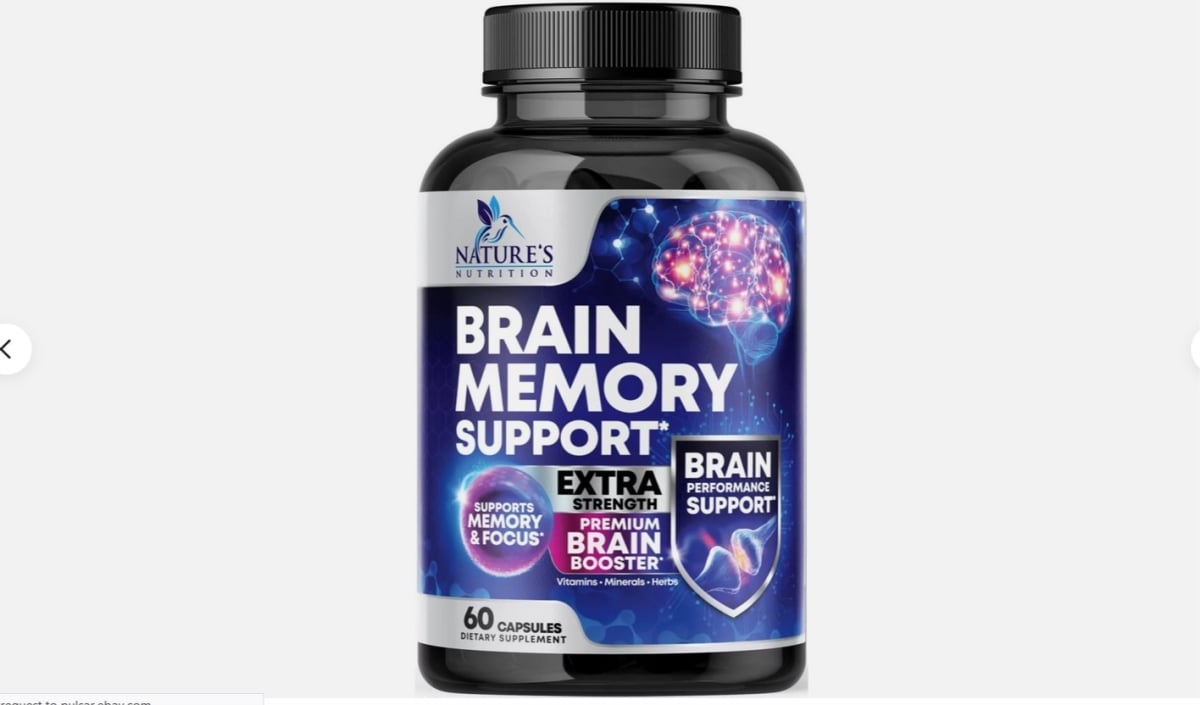 brain sypport Brain Booster Nootropic Supplement 1000mg Support Focus Energy Memory & Clarity -  Nature's Nutrition