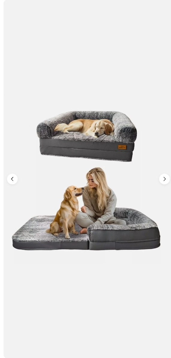 Picture of Bingopaw 2011 XXL Human-size Dog Bed Calming Pet Sofa Orthopedic Sponge Base Ultra-soft Cover