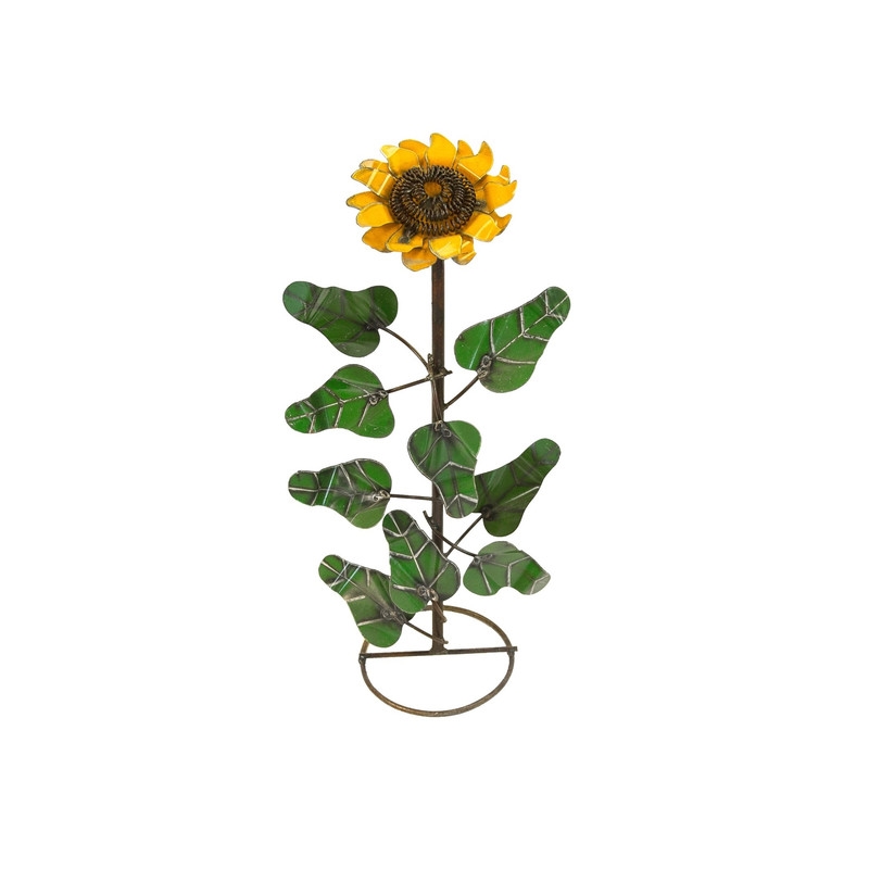 100493 Sunflower in Base Garden Art -  Rustic Arrow