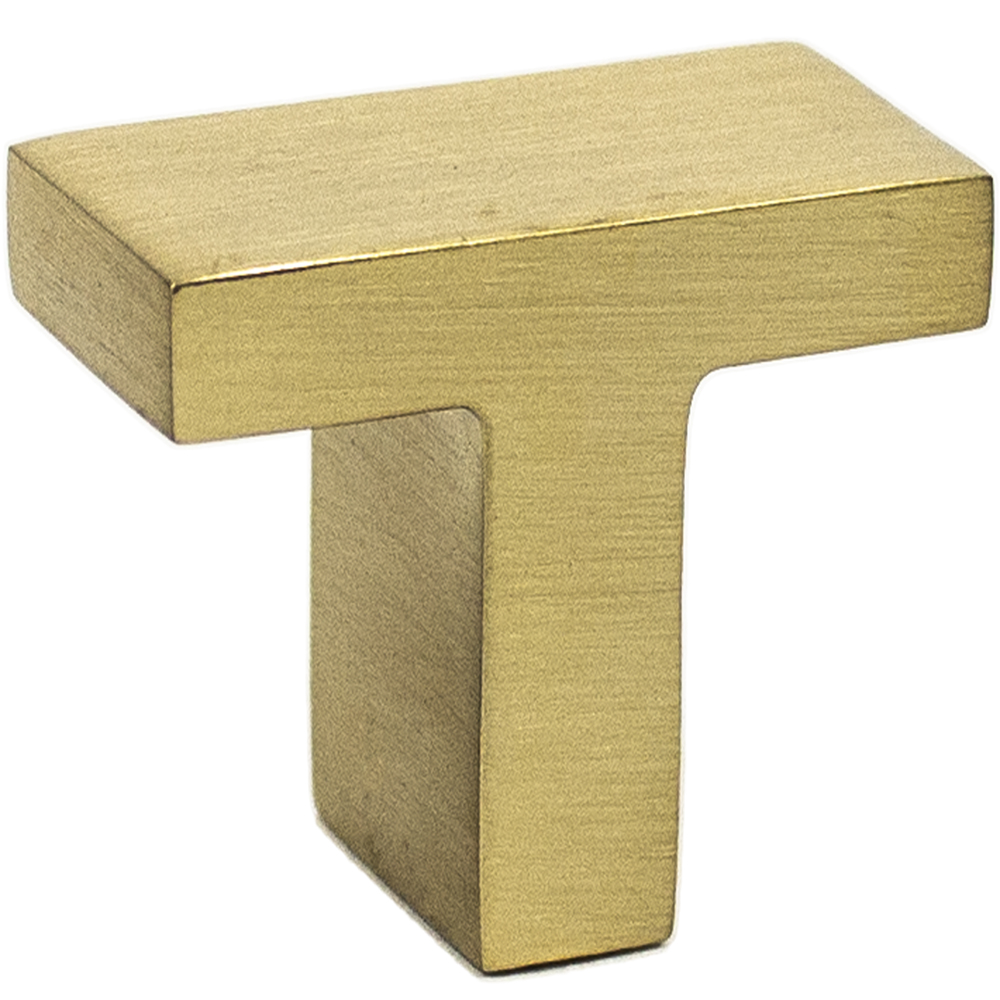 919SB 0.75 x 1.25 in. Modern Tee Door Knob - Satin Brass