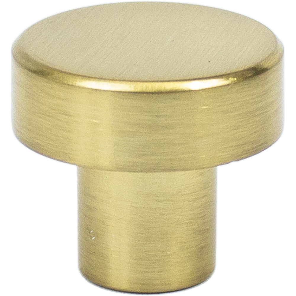 937SB 1.12 in. Round Door Knob - Satin Brass