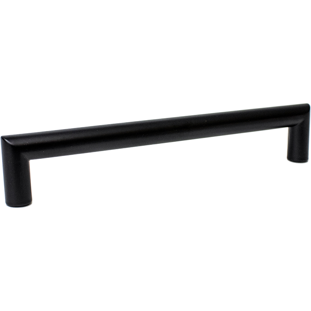 942BLK 7 in. Center Modern Round Cabinet Pull - Black