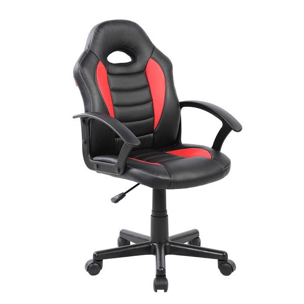 RTA-KS40-RED Kids Gaming & Student Racer Chair with Wheels, Red - 35.25-39.25 x 22 x 21.25 in.
