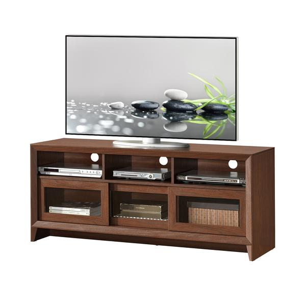 Modern TV Stand with Storage, Hickory - Up to 60 in -  Serviceservicio, SE2482846