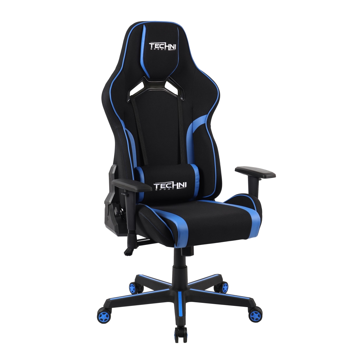 Picture of Techni Sport RTA-TSF71-BL Fabric Office-PC Gaming Chair, Blue