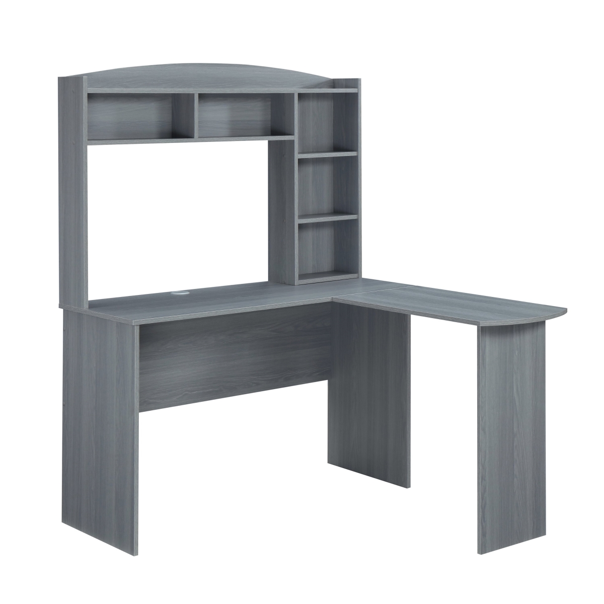 Picture of Techni Mobili RTA-8410-GRY Modern L-Shaped Desk with Hutch&#44; Grey