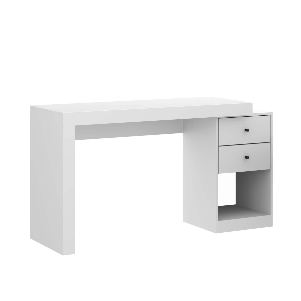 14.65 cu. ft. Expandable Home Office Desk, White