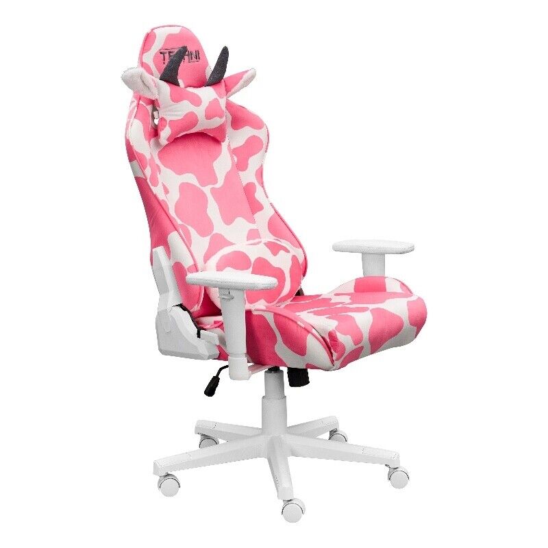 Picture of Techni Sport RTA-TS85-PNK Cow Series Gaming Chair&#44; Pink