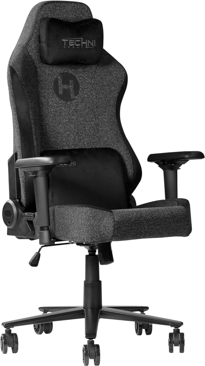 Picture of Techni Sport RTA-TSF65C-BK TSF65C Fabric Gaming Chair&#44; Black