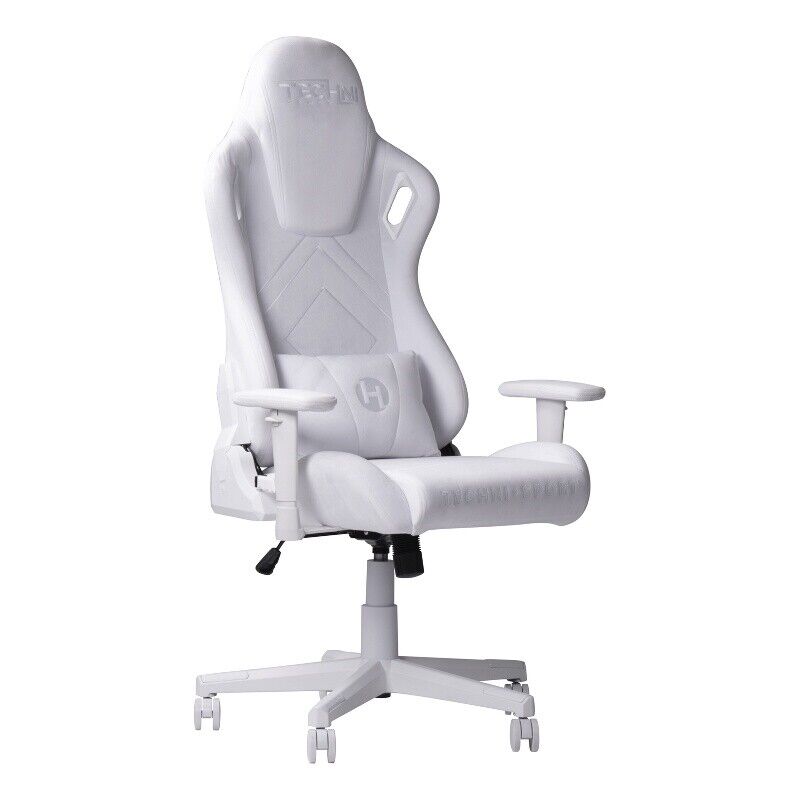 Picture of Techni Sport RTA-TSF45C-WHT Velvet Gaming Chair&#44; White