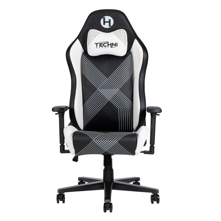 Picture of Techni Sport RTA-TS68C-BK 48-51 in. Comfort Edge Gaming Chair&#44; Black & White