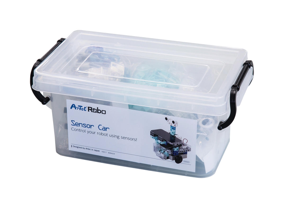 94925 ArtecRobo Sensor Car (Plastic Case) - Programmable robot kit for STEAM and coding education
