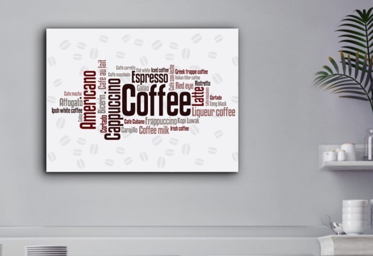 Afternoon Coffee Modern Canvas Art, 30 x 40 in.