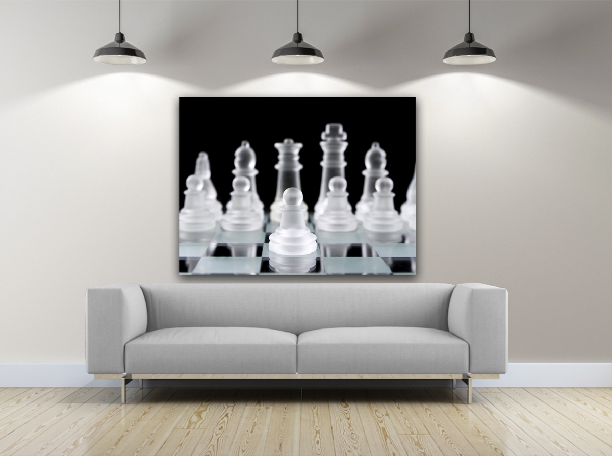 Picture of Artful Printers C-16201998 Lets Play Chess Photography Canvas Art&#44; 16 x 20 in.