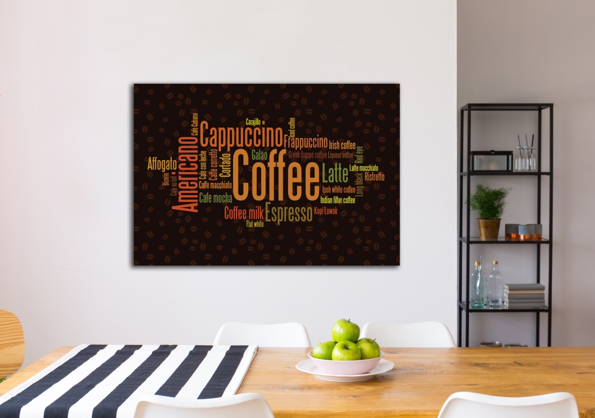 Picture of Artful Printers C-16202006 Morning Coffee Modern Canvas Art&#44; 16 x 20 in.