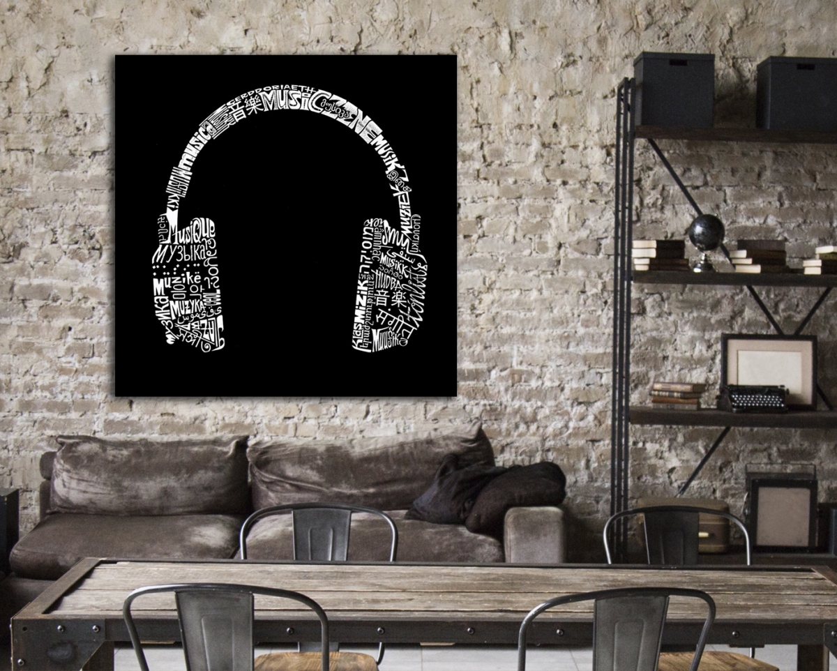 Music To My Ears Abstract Canvas Art, 36 x 36 in.