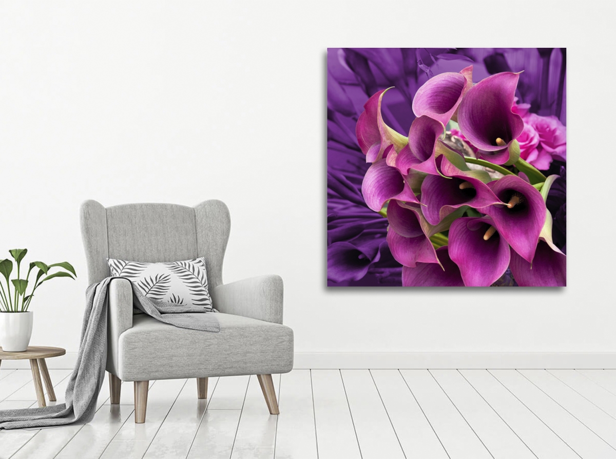 Purple Rush Photography Canvas Art, 24 x 24 in.