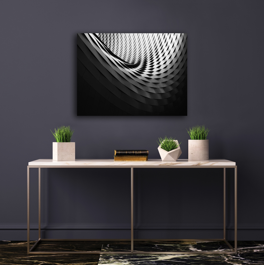 Staggered Tunnel Abstract Canvas Art, 20 x 30 in.