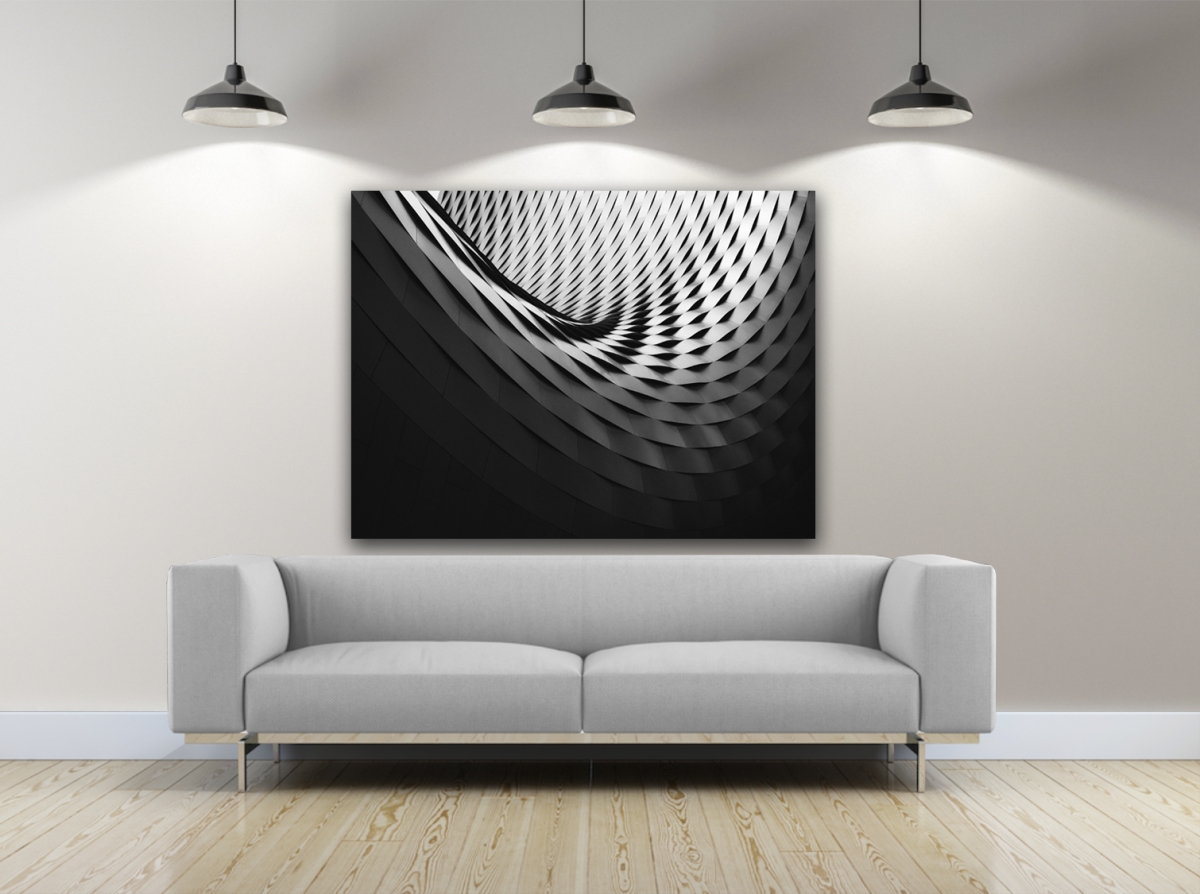 Staggered Tunnel Abstract Canvas Art, 24 x 36 in.