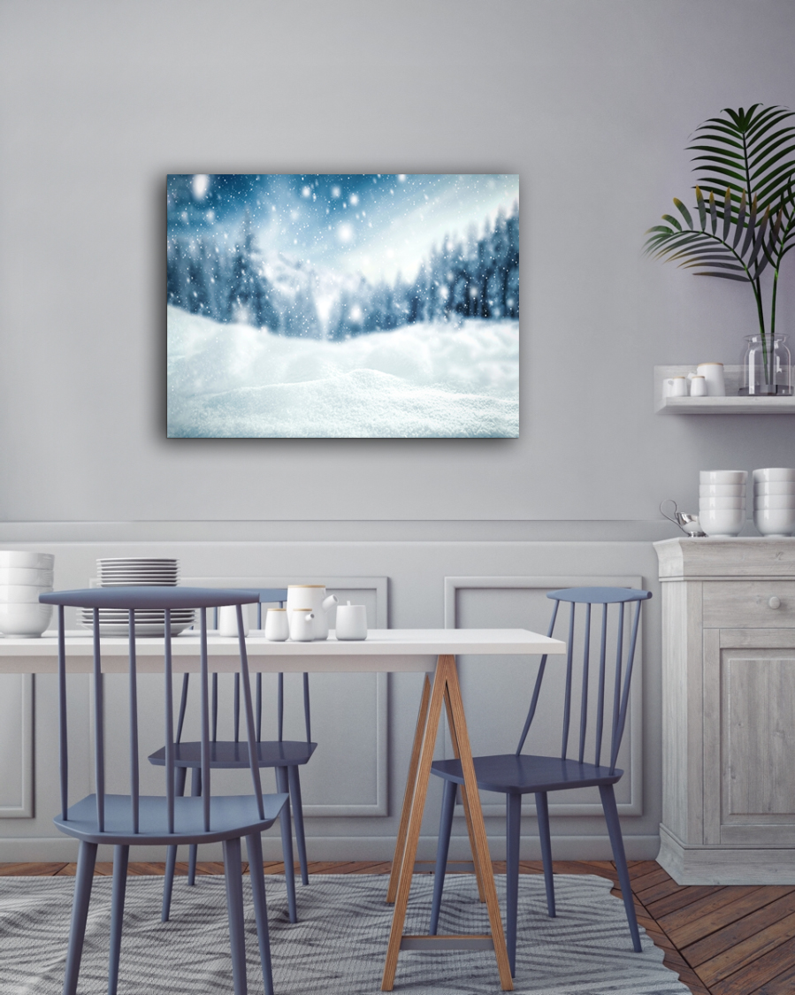 Snowy Day Holiday Canvas Art, 20 x 30 in.
