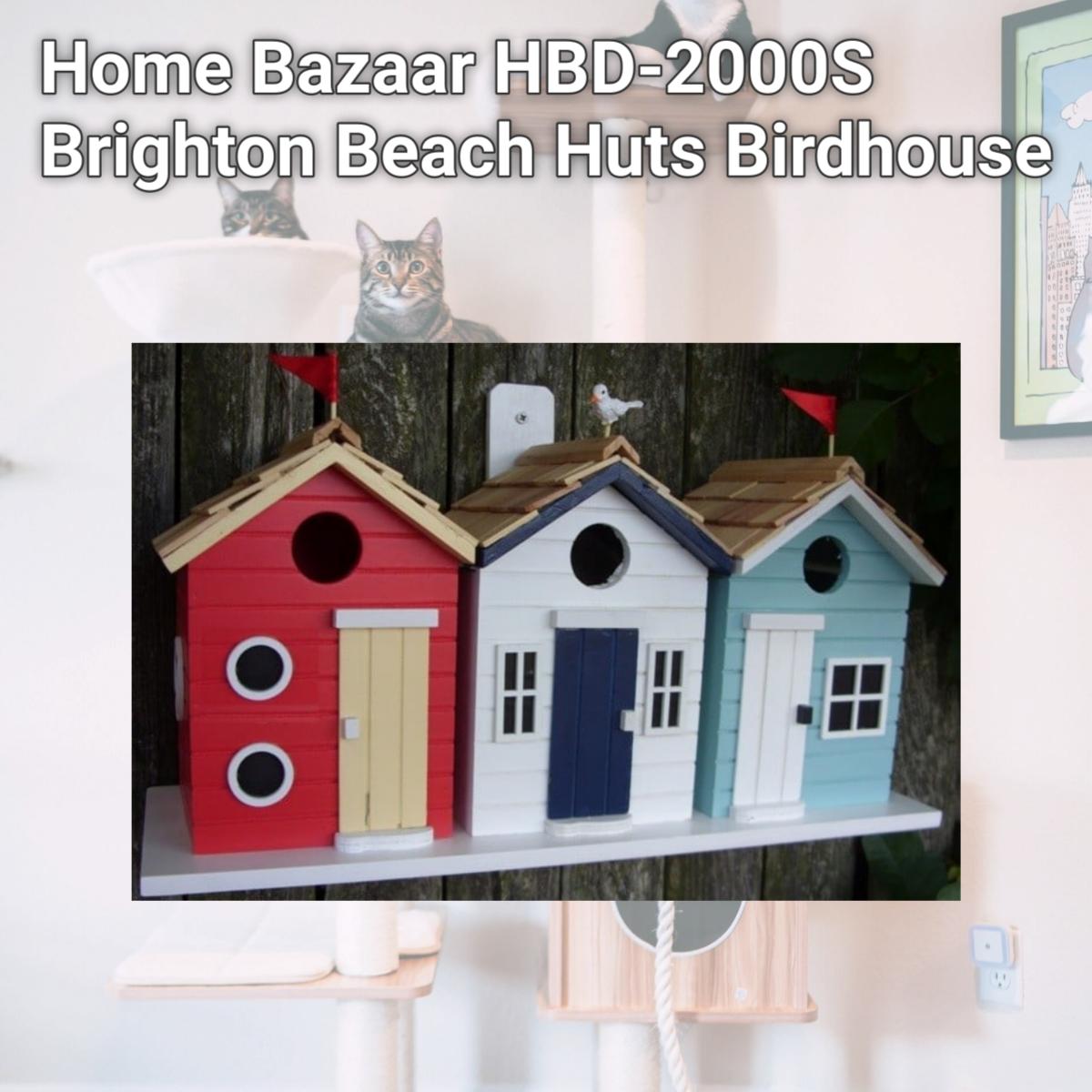 Picture of Home Bazaar HBD-2000S Brighton Beach Huts Birdhouse