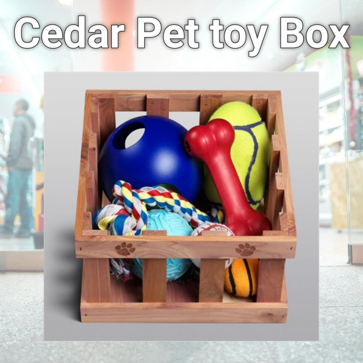 Picture of Cedar Pet toy Box