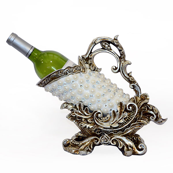 Picture of AFD Home 11190743 Silver Pearl Wine Holder, Multi Color