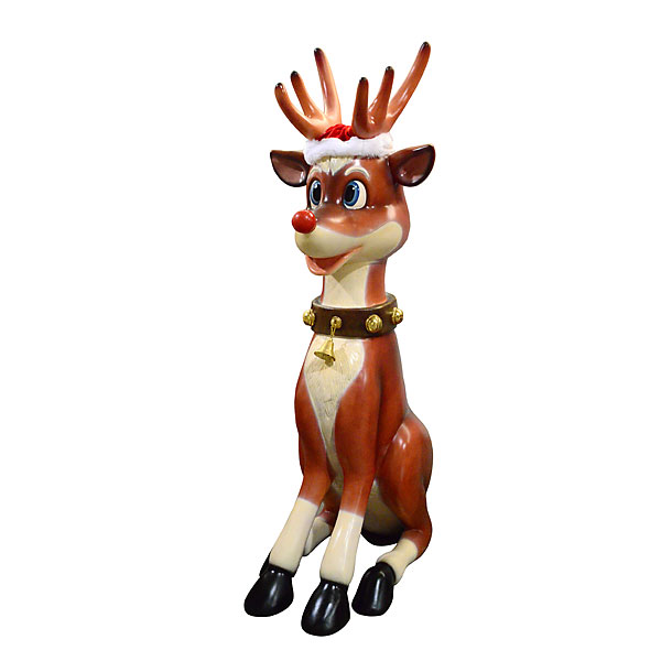 Picture of AFD Home 11201115 Funny Reindeer Figurines - 7 ft.&#44; Multi Color