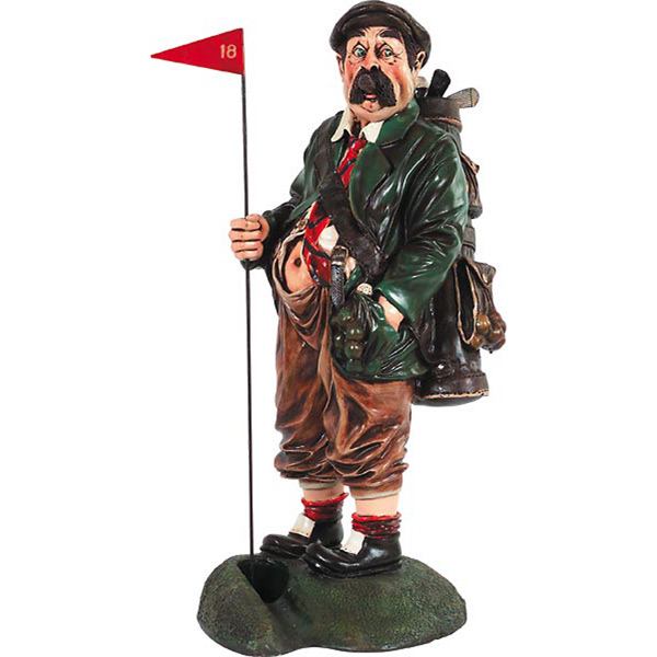Picture of AFD Home 10018976 Golf Caddy Figurines&#44; Multi Color