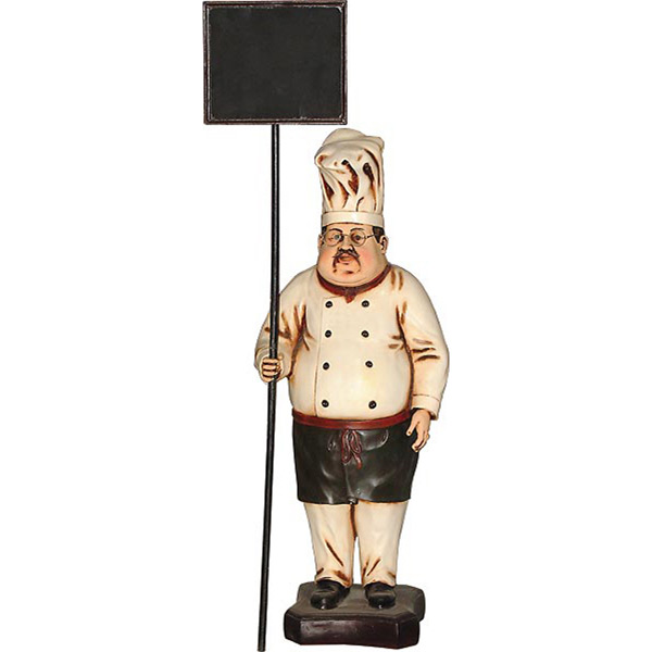 Picture of AFD Home 10019012 Cook Figurines with Chalkboard&#44; Multi Color