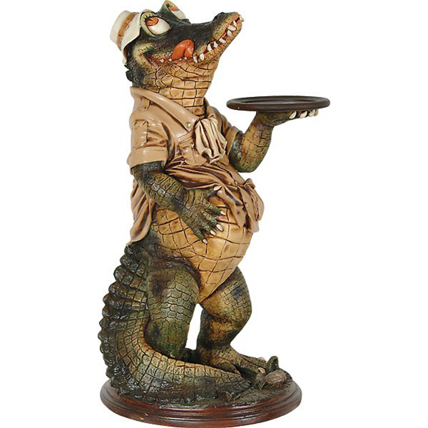 Picture of AFD Home 10118715 Crocodile Butler Figurines&#44; Multi Color
