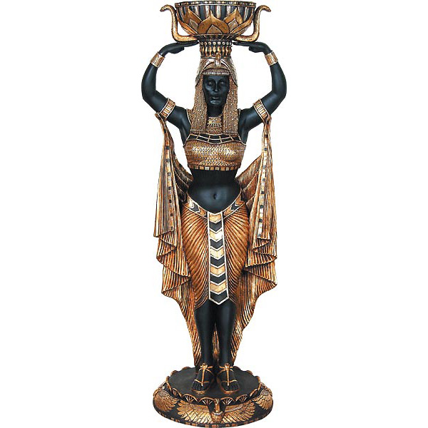 Egyptian Female Plant Holder, Multi Color