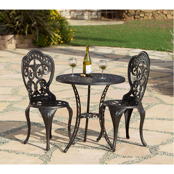 Picture of AFD Home 10473717 Fiesta 3 Piece Bistro Set, Brown