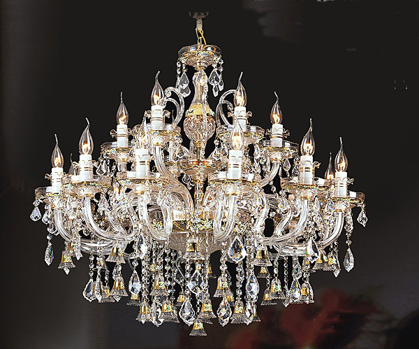 Picture of AFD Home 10861701 Golden Bell Crystal Chandelier, Multi Color