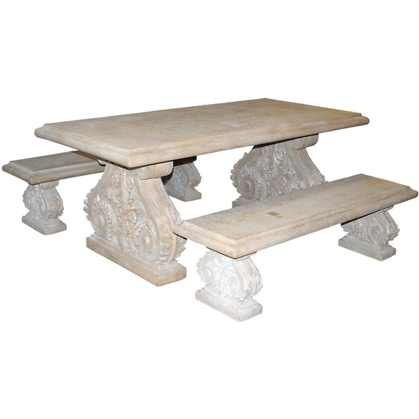 Picture of AFD Home 11044244 Fiberstone Table&#44; Cut Stone - Set of 3