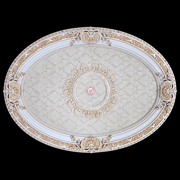 Picture of AFD Home 11277814 French Blanco Oval Medallion, Multi Color
