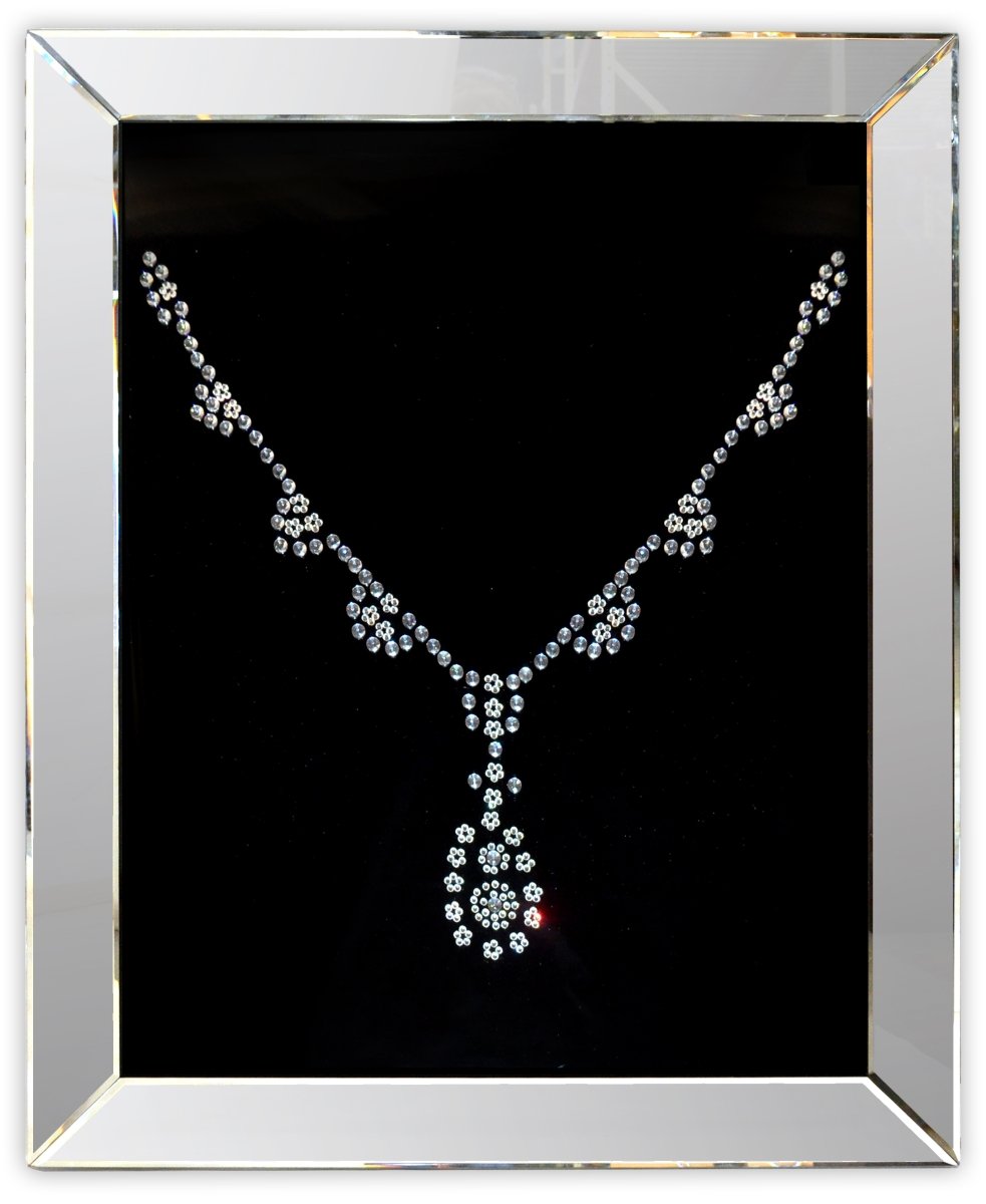 Picture of AFD Home 12001881 Crystal Shadow Mirror - Necklace, Multi Color