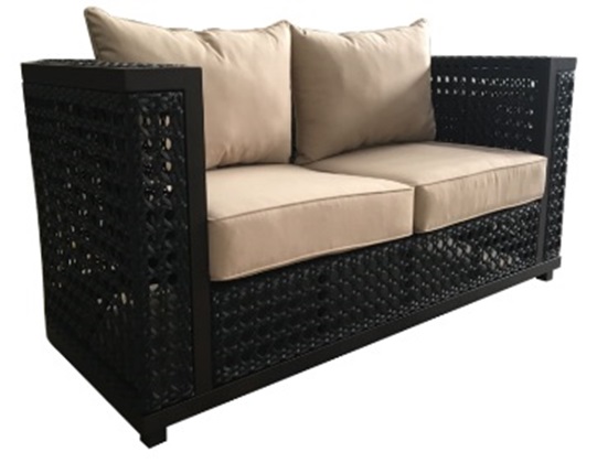 Monterey Outdoor Loveseat, Multicolor - 32 x 67.25 x 34 in.