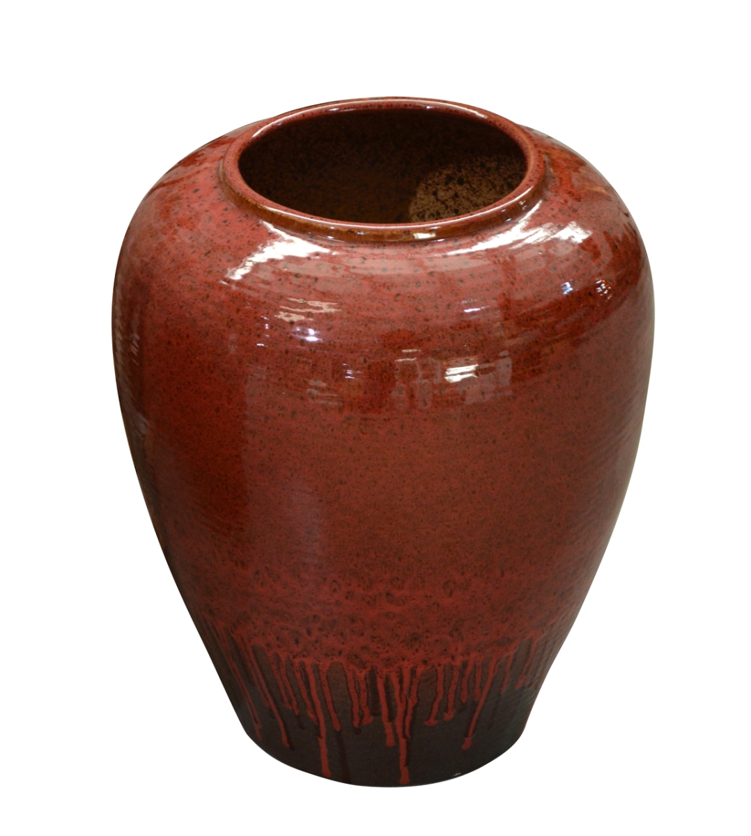 Picture of AFD Home 12005610 15 dia. x 19.5 in. Adobe Vase, Red - Small