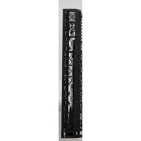KC Left Side Aluminum Gate Post, Black