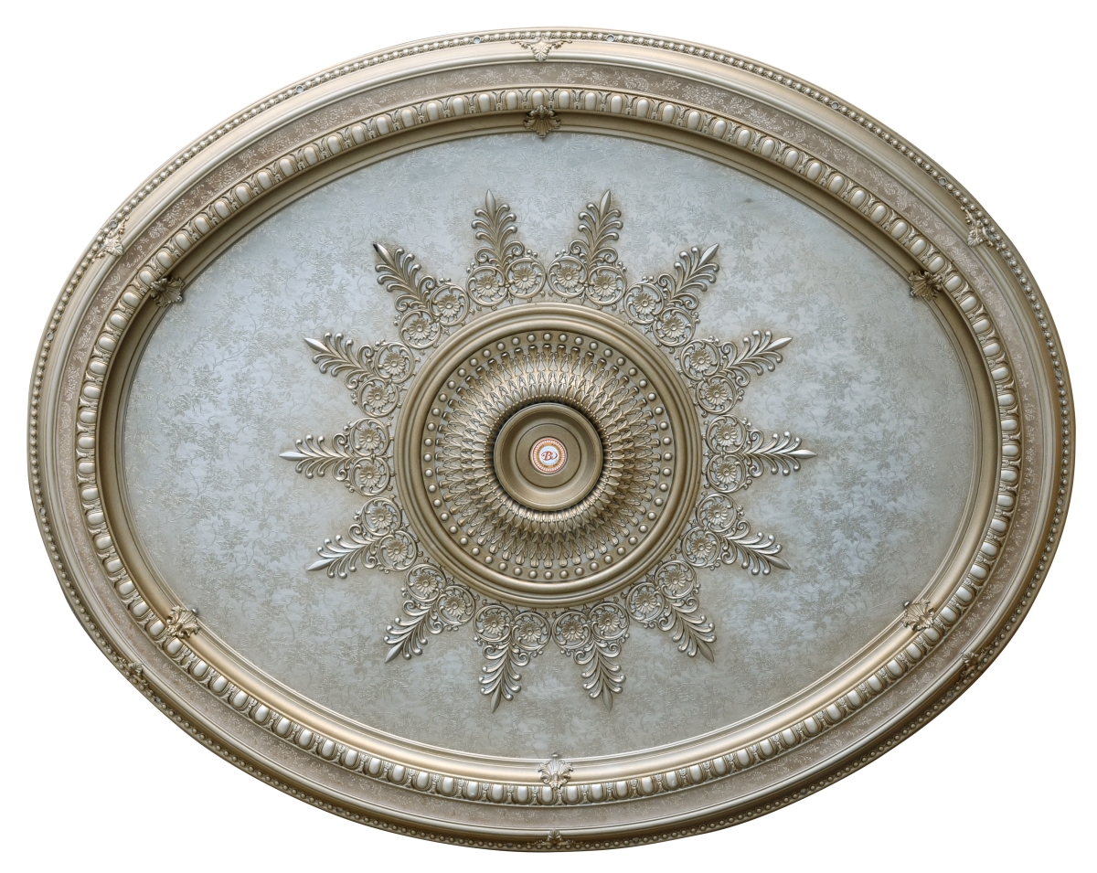 Picture of AFD Home 10782964 Oval Ceiling Medallion, Champagne - Large