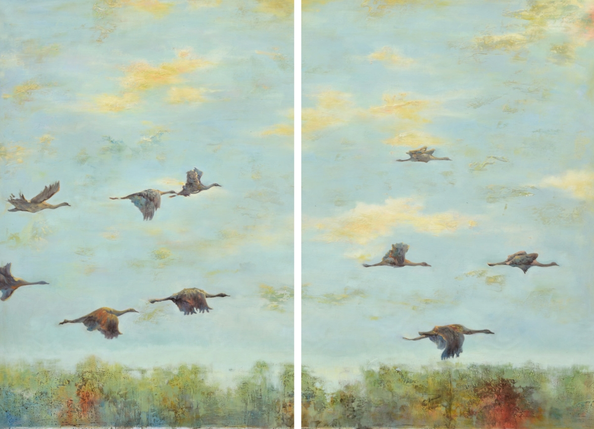 Picture of AFD Home 12006287 Flock Duo Wood & Canvas Gallery Wraps&#44; Multi Color