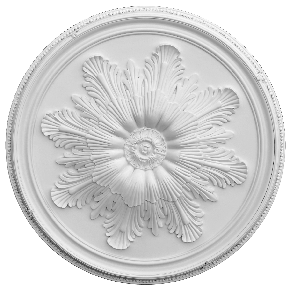 Picture of AFD Home 12014623 Fiberglass Grand Acanthus Round Ceiling Medallion, White
