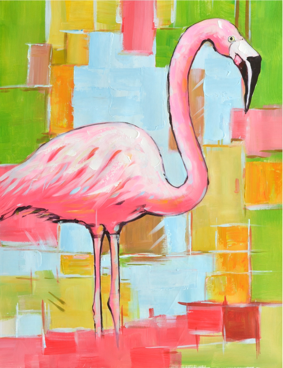 Picture of AFD Home 12016834 Flamingo Canvas & Wood Gallery Wrap