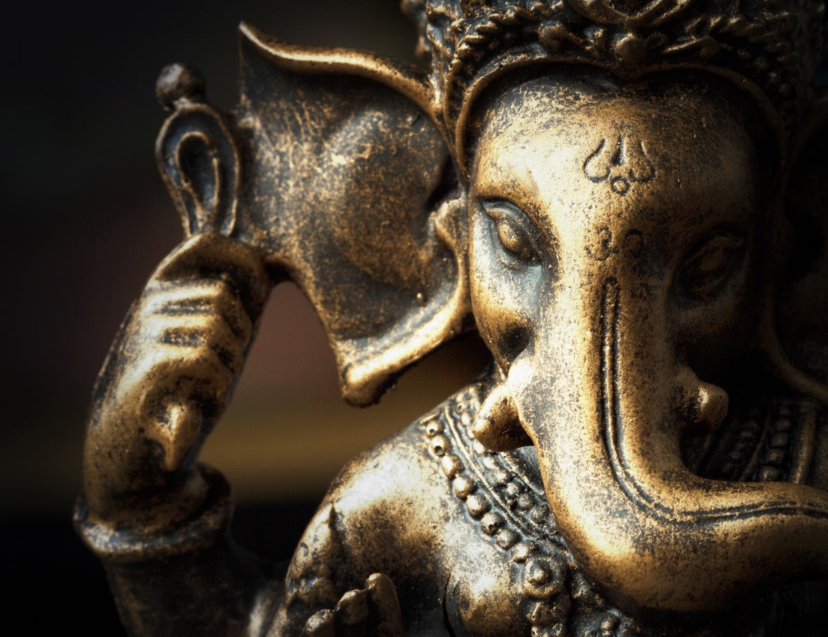 Picture of AFD Home 12016860 Bronze Ganesha Canvas & Wood Gallery Wrap